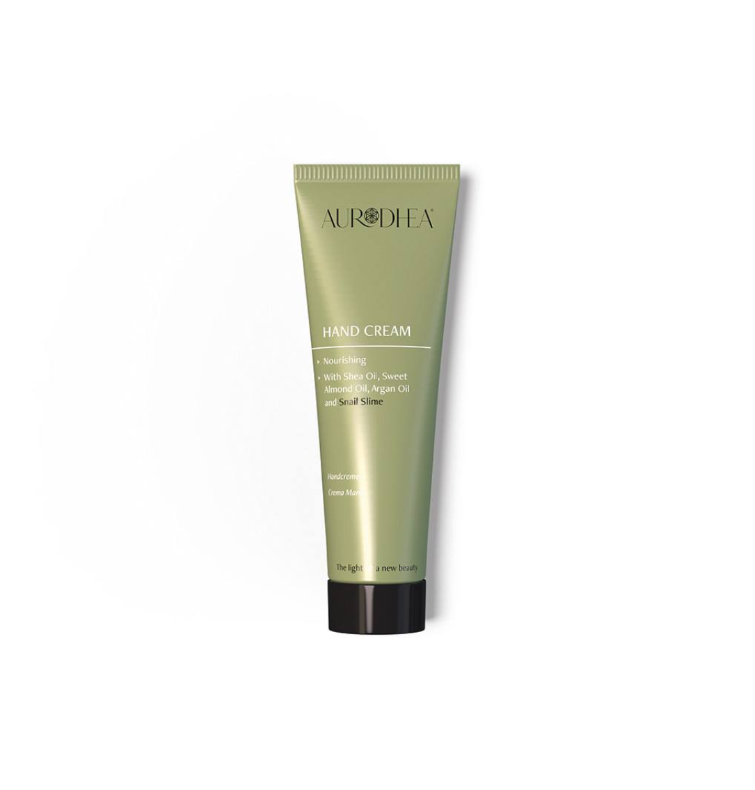Handcreme mit Schneckenschleim