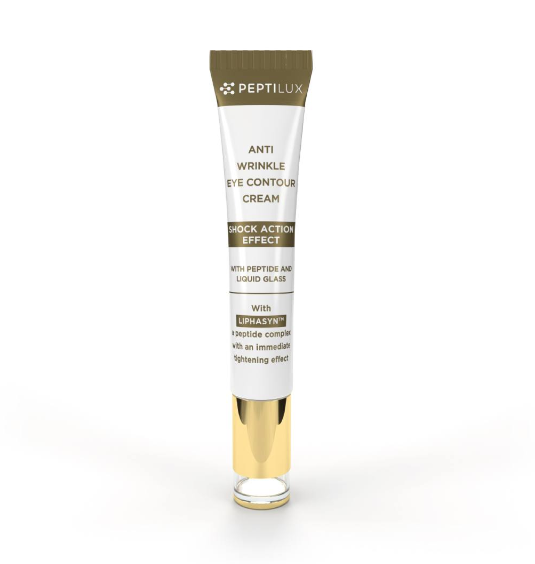 Peptilux – Anti-Falten Augencreme „Shock Action"-Effekt mit LIPHASYN™