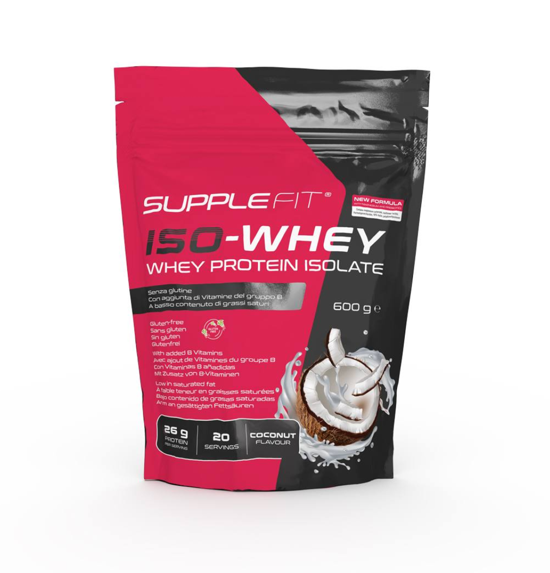 SuppleFit Iso-Whey, Kokosgeschmack (Mit Magnesium und Präbiotika)
