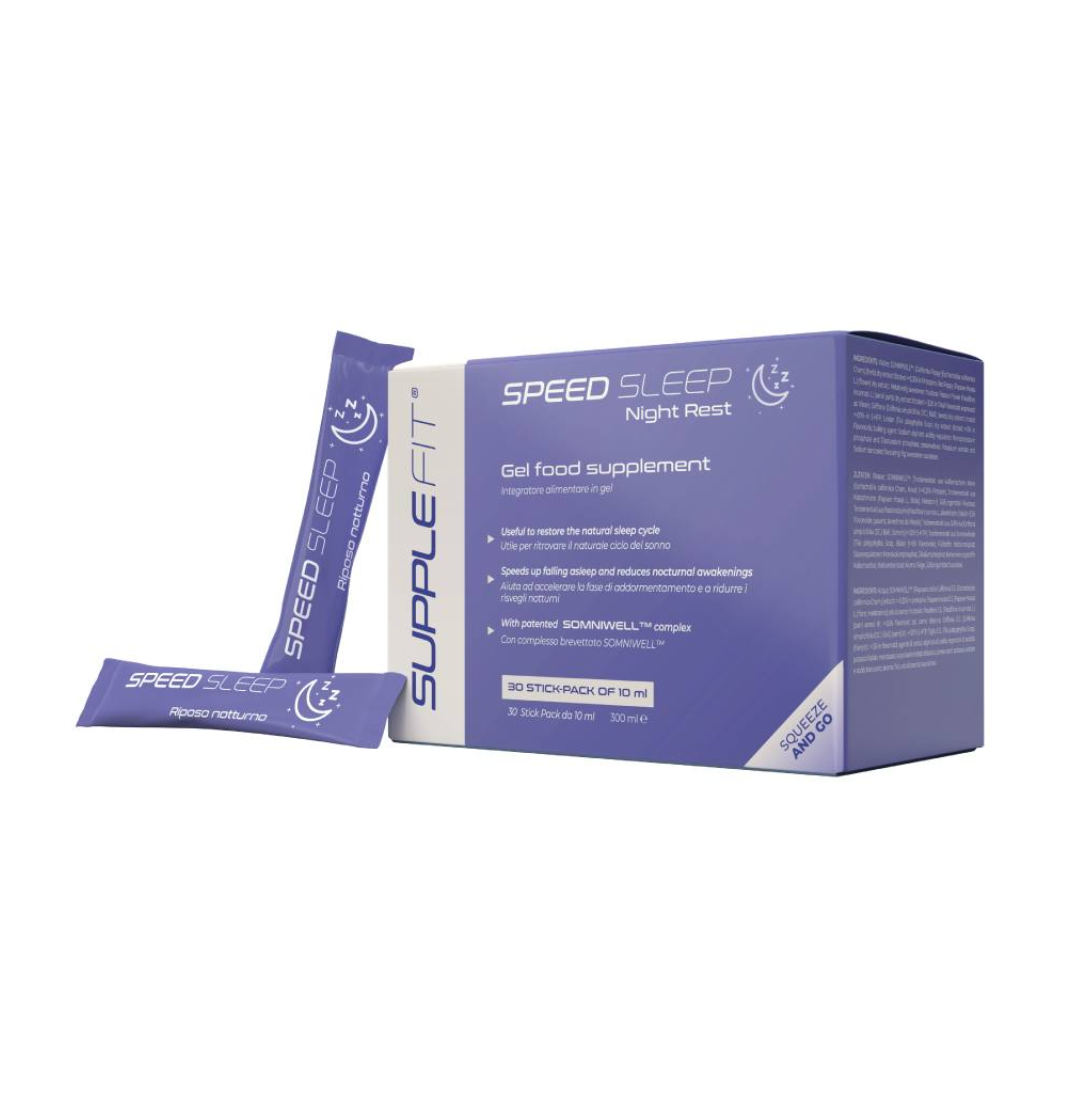 SPEEDSLEEP – Nahrungsergänzungsmittel in Gelform mit Melatonin - Mit dem patentierten Komplex SOMNIWELL™