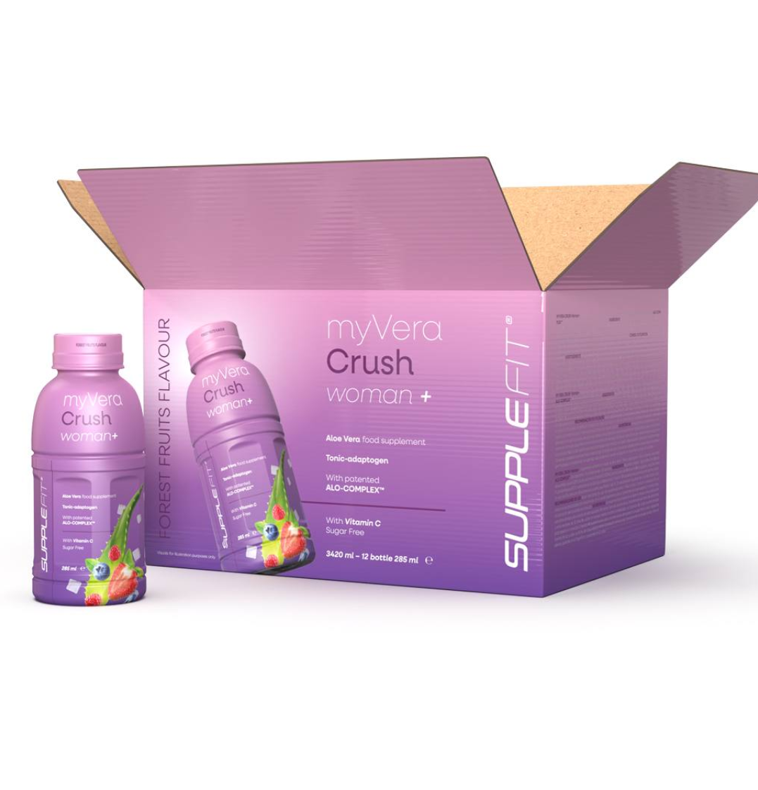 MYVERA CRUSH Woman + | Nahrungsergänzungsmittel in Einzelflaschen à 285 ml