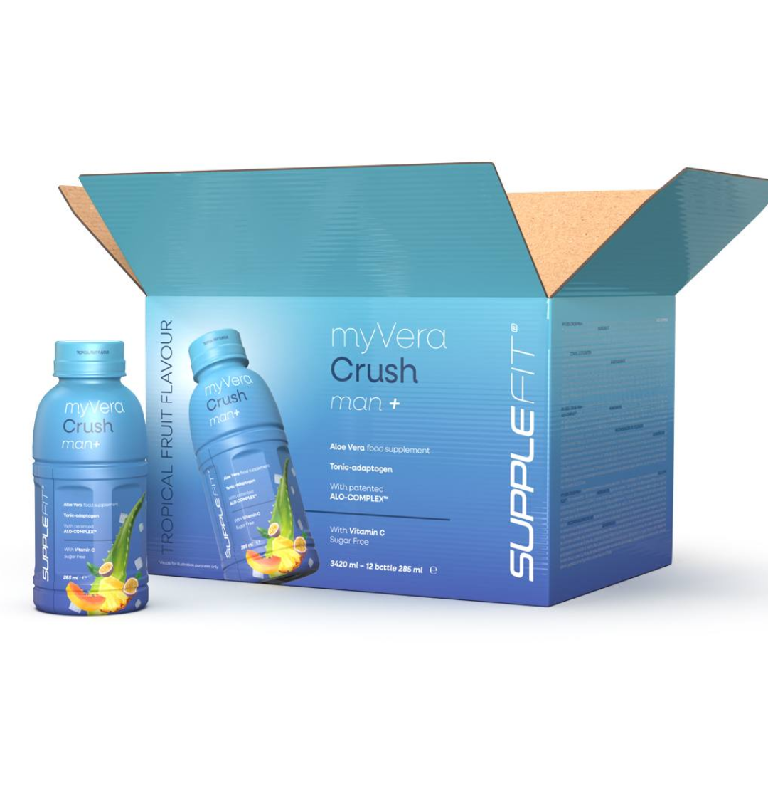 MYVERA CRUSH Man + | Nahrungsergänzungsmittel in Einzelflaschen à 285 ml
