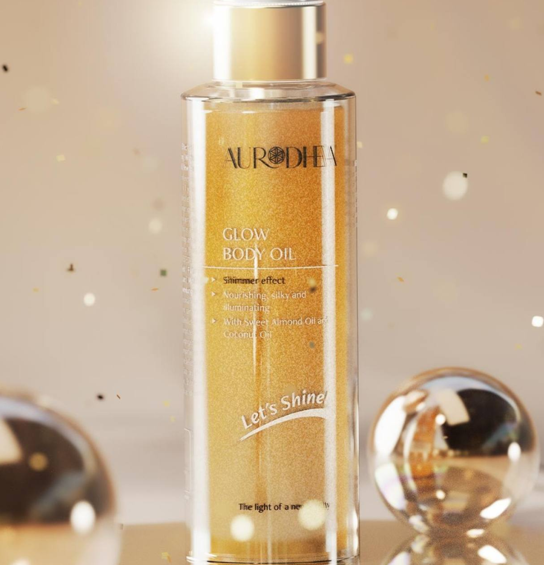 GLOW BODY OIL – pflegendes Highlighter-Öl mit seidigem Schimmereffekt